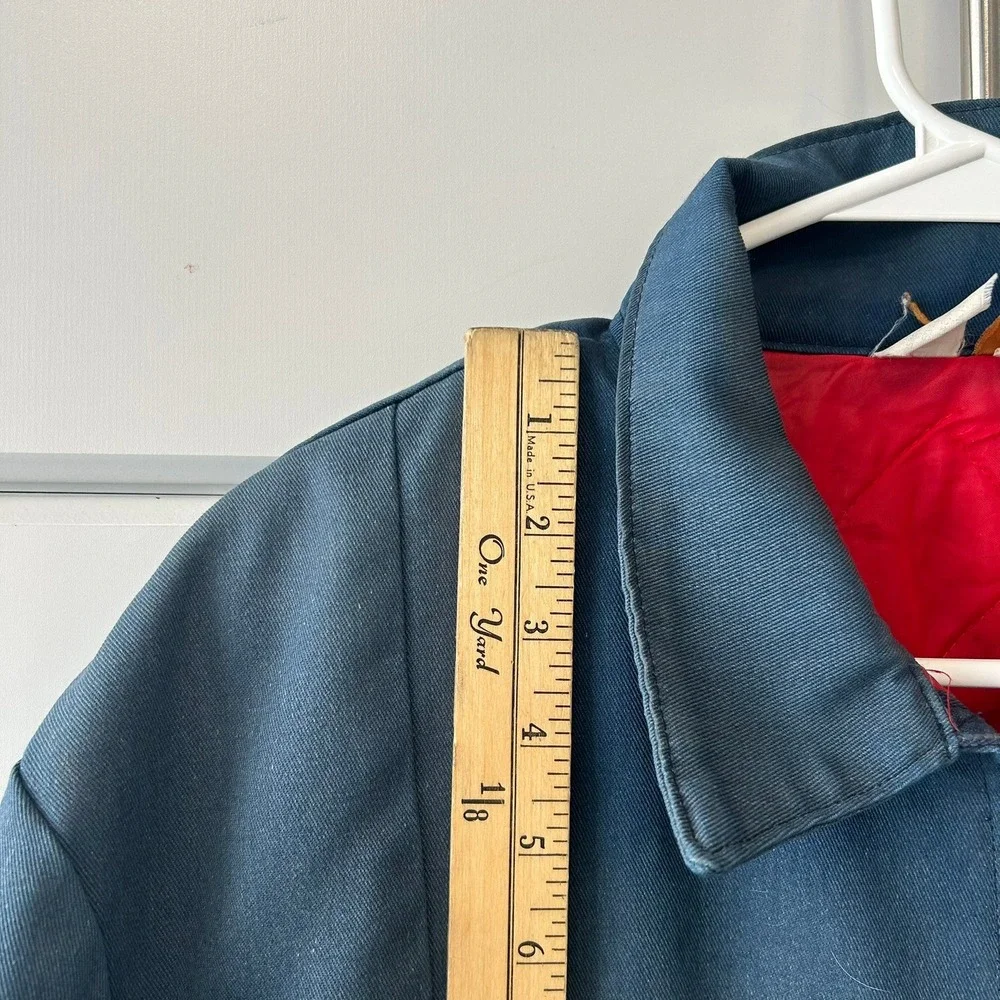 Read!! Big Ben by Wrangler Vintage Navy Work Jacket‎ Quilted Lined XL USA Made